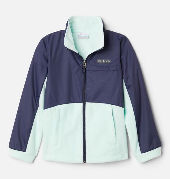 Columbia Benton Springs Fleece Jacket Girls Blue USA (US1072084)